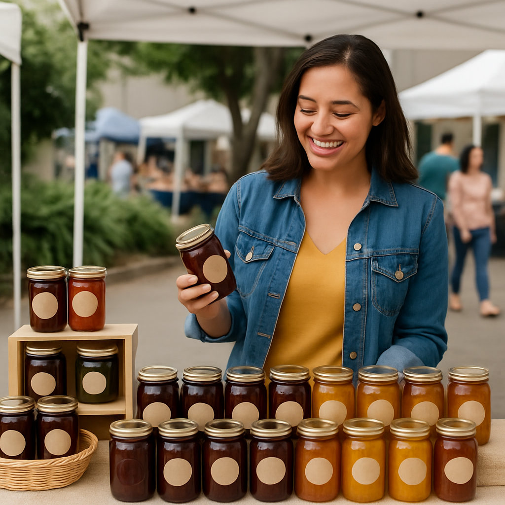 Kai's Local Farmers Market Booth